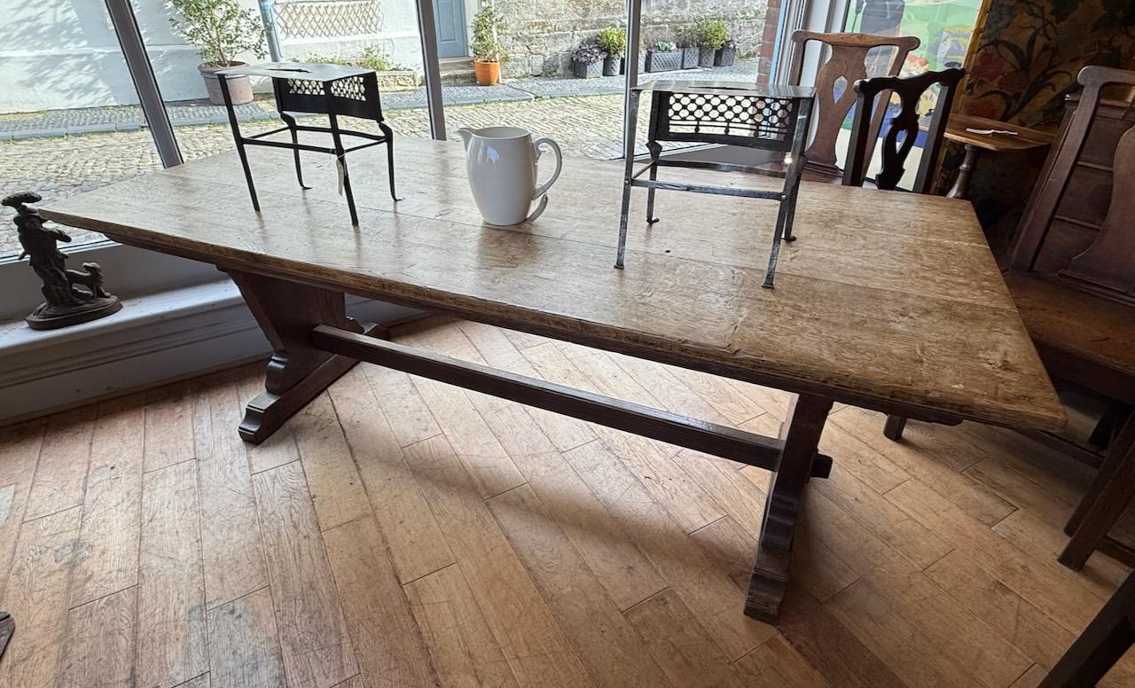 Arts and Crafts Oak Refectory Table