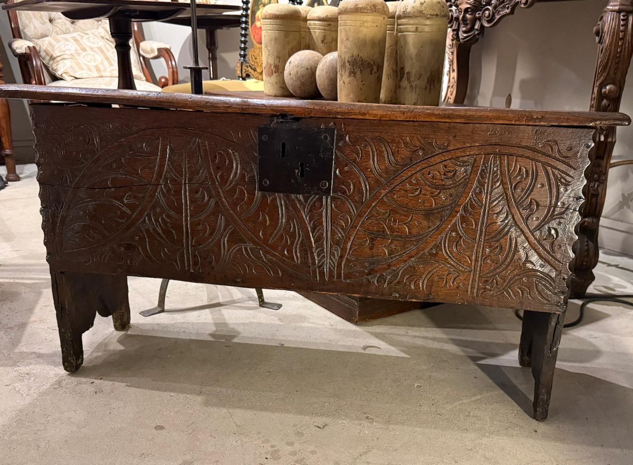 Antique Charles II Oak Coffer