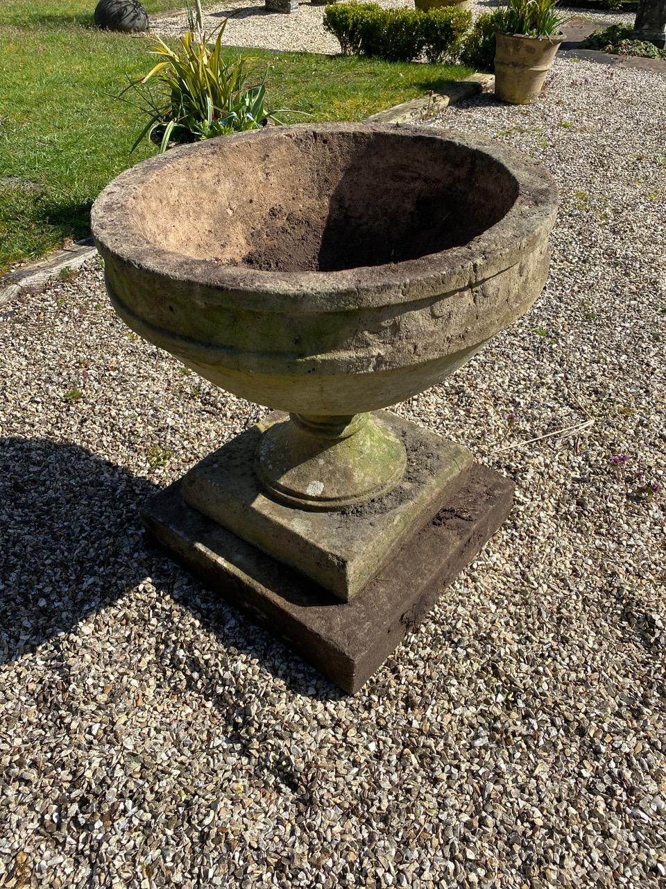 Composition Stone Garden Urn Architectural and Garden