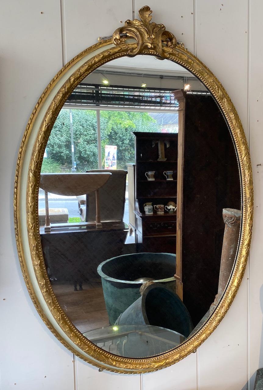 Early Victorian Oval Mirror