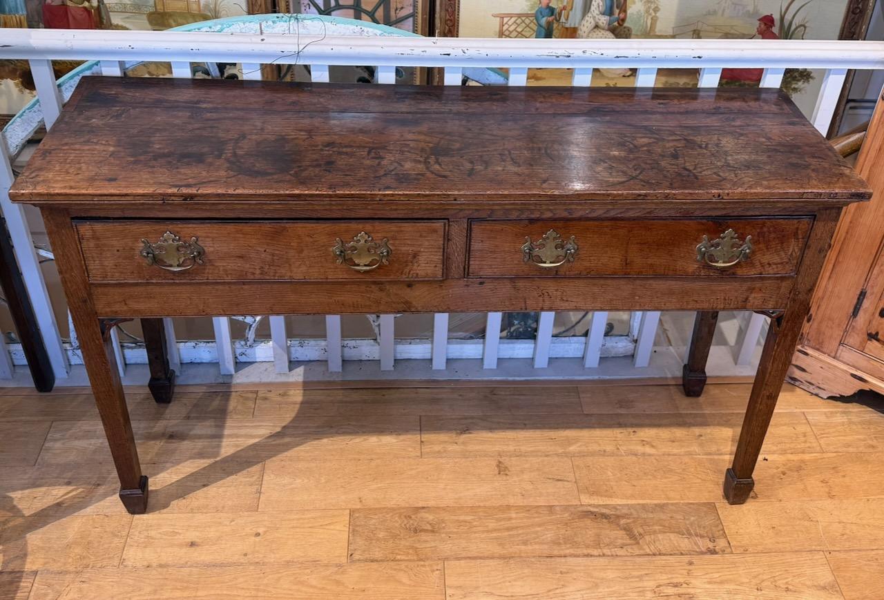 George III Oak Dresser Base