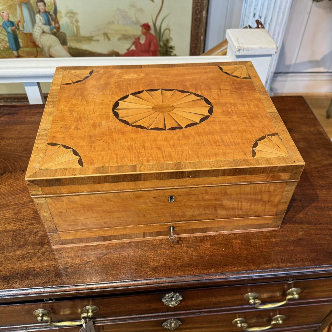 George III Satinwood Work Box