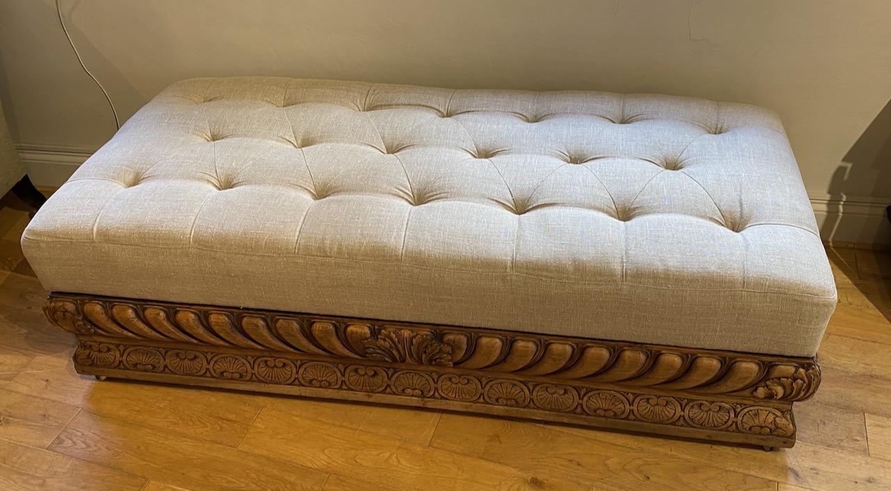 Large Upholstered Ottoman