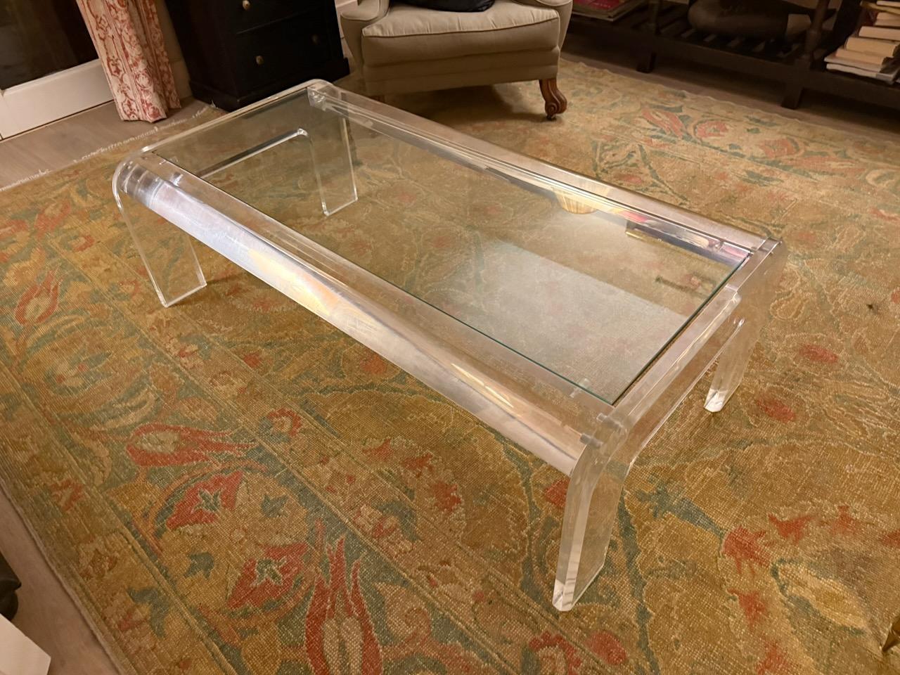 Antique Lucite Coffee Table