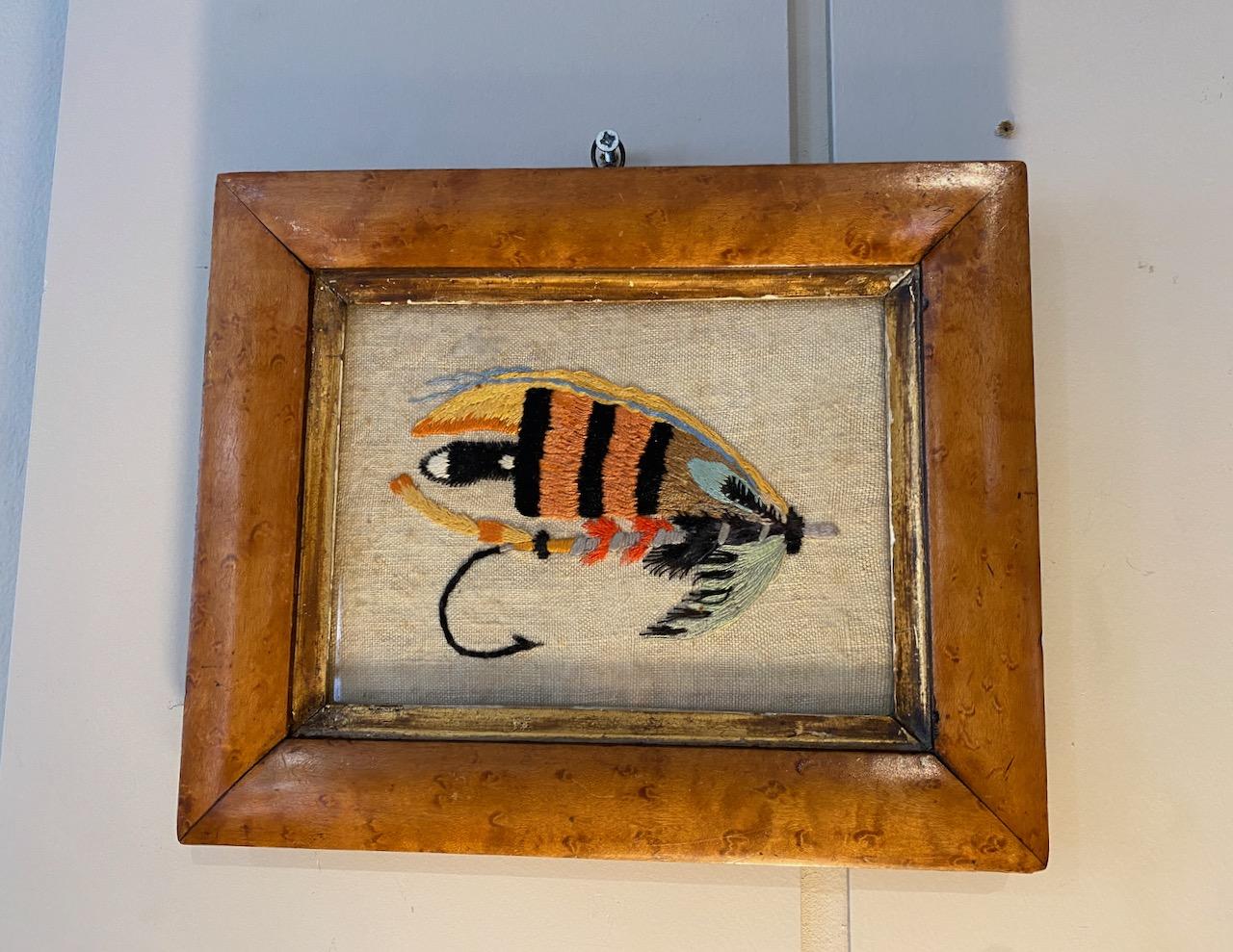 Needlework of a Fishing Fly