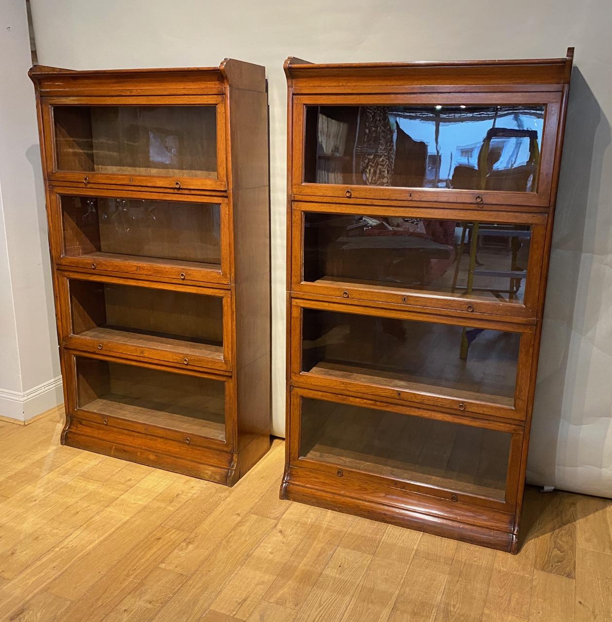 Pair of glazed Bookcases