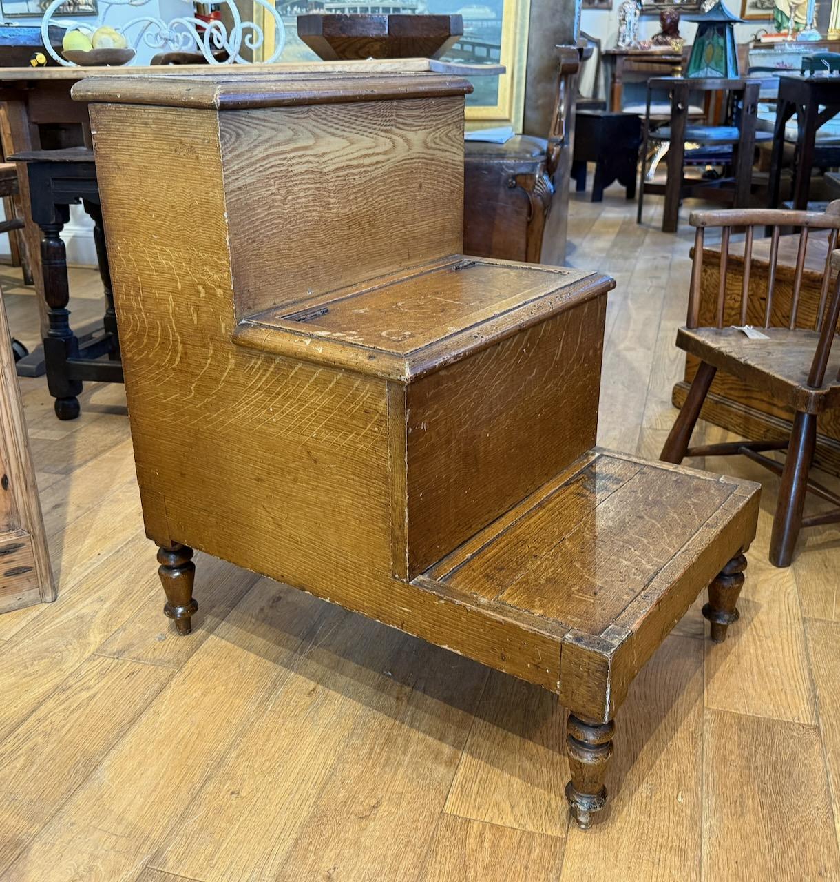 Antique Regency Bed Steps