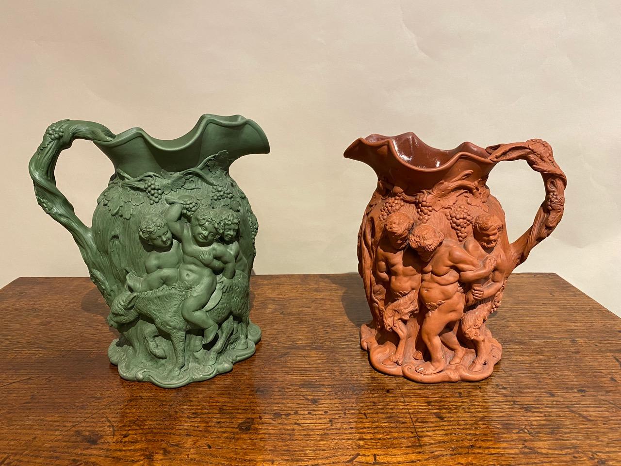 Relief Moulded Jugs by Minton