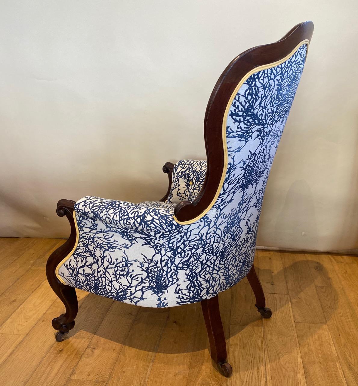 Victorian Mahogany Cabriole Leg Arm Chair - Seating, Sofas & Chairs