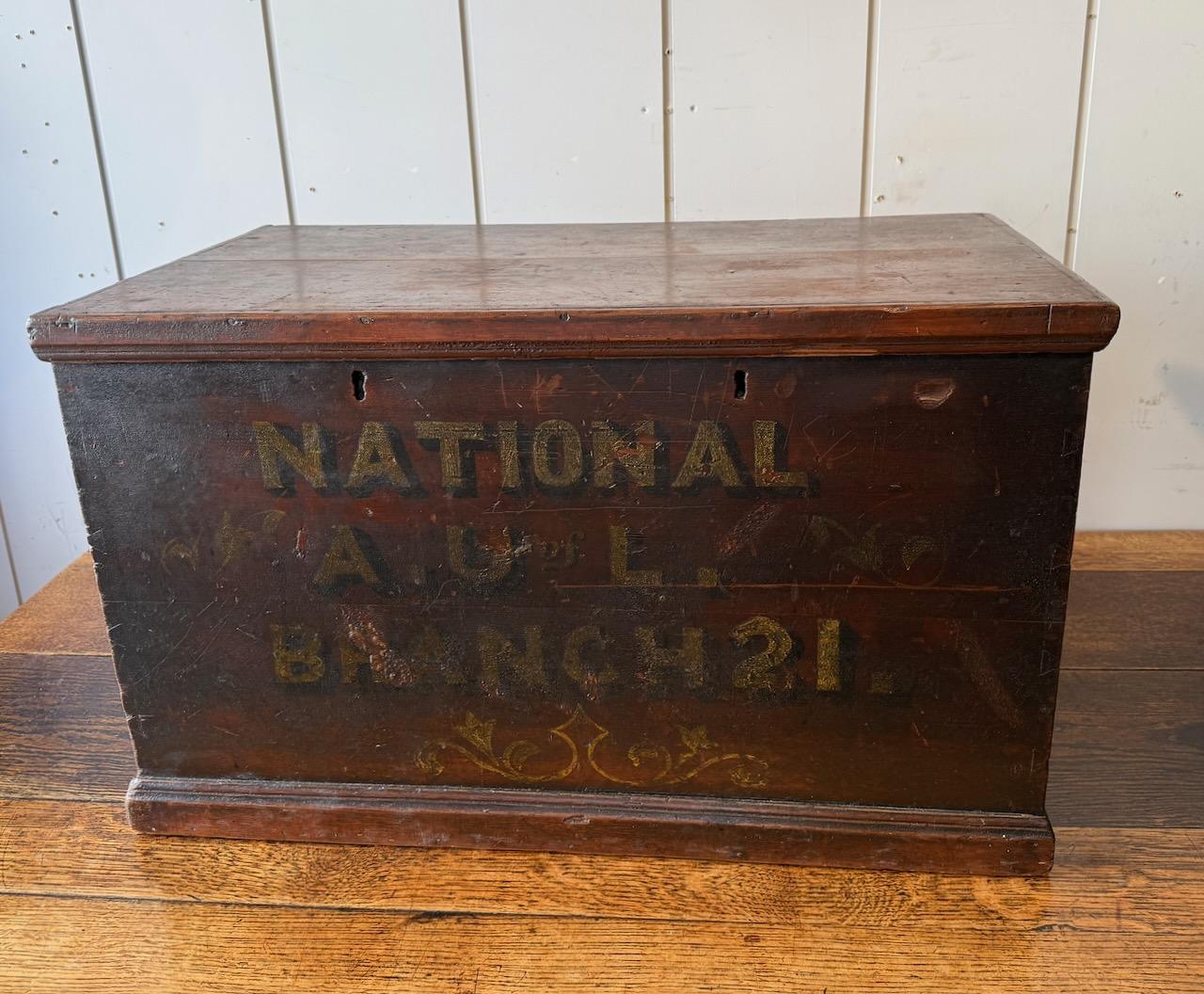 Victorian Painted Trunk