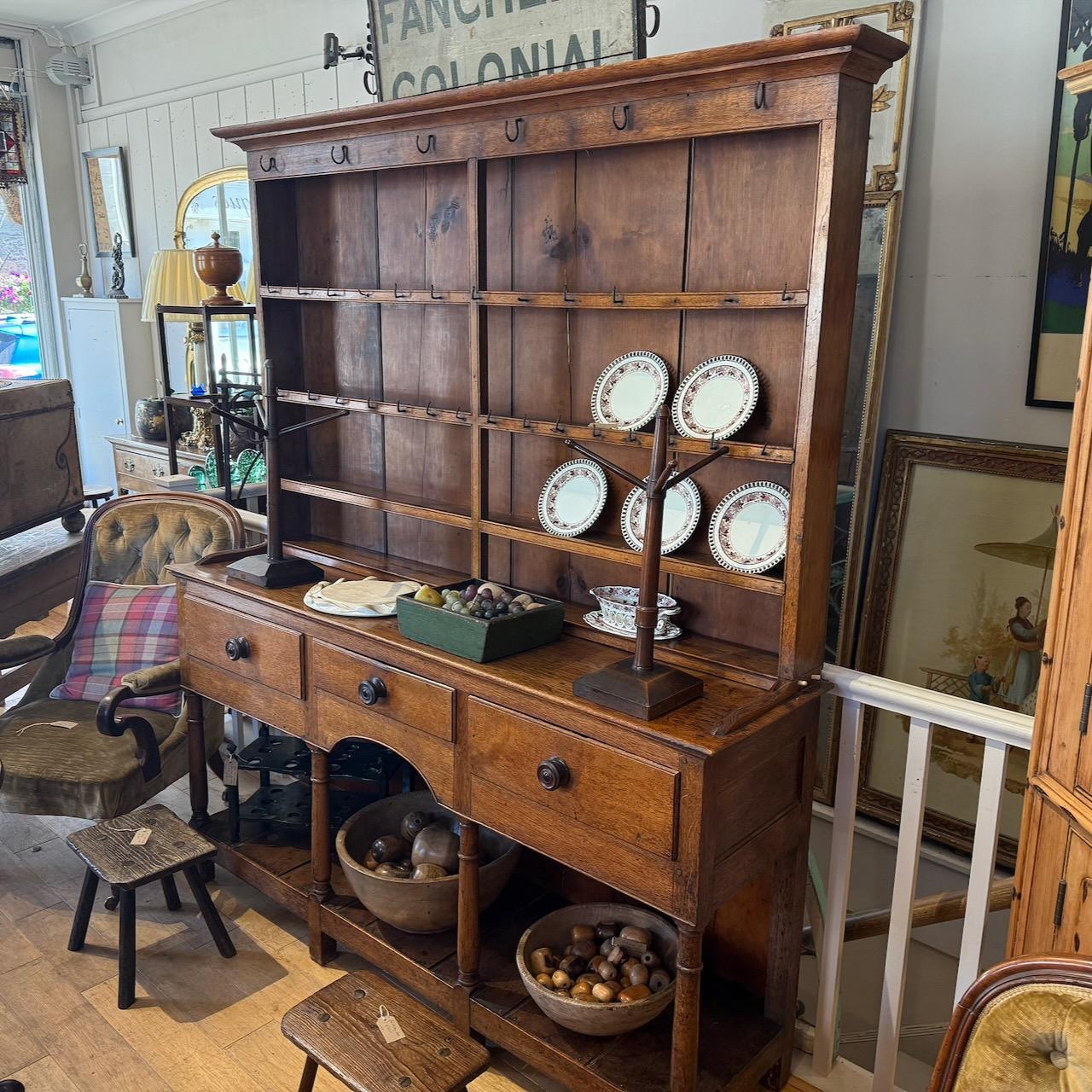 Antique Welsh Dresser and Rack